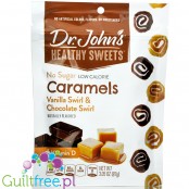 Dr. John's Healthy Sweets Caramel Swirls - naturalne karmelki waniliowe i czekoladowe bez cukru z ksylitolem