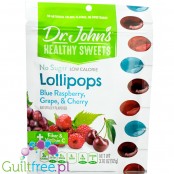 Dr. John's® Sugar Free Simply Xylitol® Assorted Fruit Lollipops, 21pcs