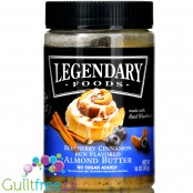 Legendary Foods Almond Butter, Blueberry Cinnamon Bun - Keto Diet Friendly, Low Carb, No Sugar Added, Vegan