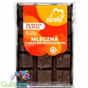 iLoveSweet Mleczna & Masło Orzechowe - czekolada proteinowa bez cukru