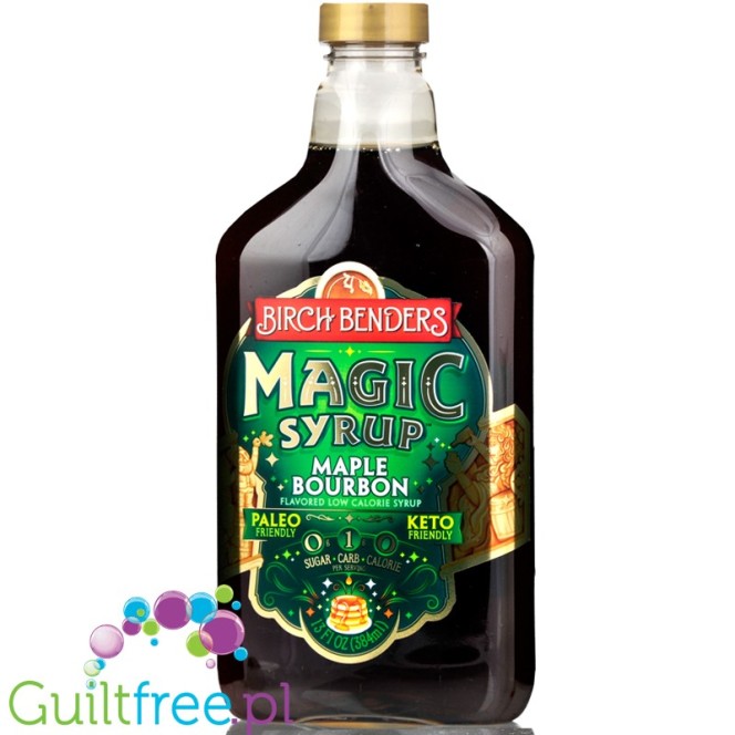 Birch Benders, Magic Syrup, Maple Bourbon - naturalny keto syrop zero kalorii