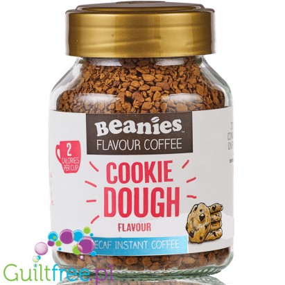 Beanies Decaf Cookie Dough instant flavored coffee 2kcal pe cup