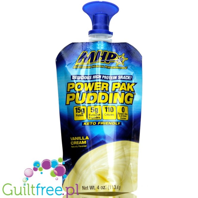 MHP Pudding Power Pak Vanilla Cream - proteinowy pudding w tubce