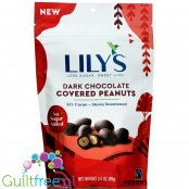 Lily's Sweets Dark Chocolate Peanuts - orzechy w ciemnej czekoladzie bez cukru ze stewią
