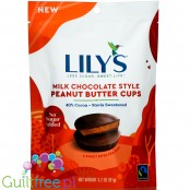 Lily's Sweets, Peanut Butter Cups, Milk - keto miseczki z mlecznej czekolady z masłem orzechowym, słodzone stewią