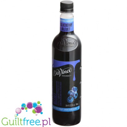 DaVinci Gourme Sugar Free Blueberry Syrup naturally flavored with natural flavor