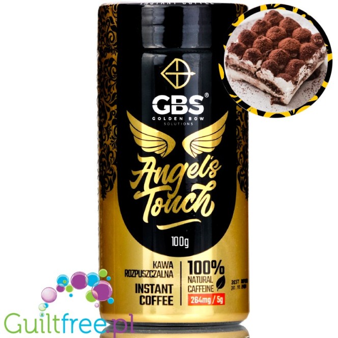 Golden Bow Angel's Touch Tiramisu instant flavored coffee with caffeine boost