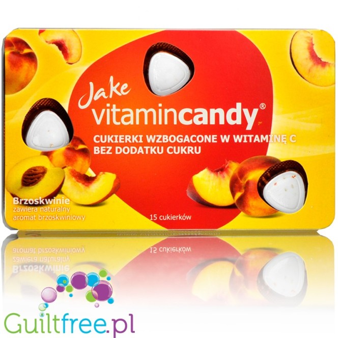 Jake Vitamin Candy Peach - sugar free candies with vitamin C