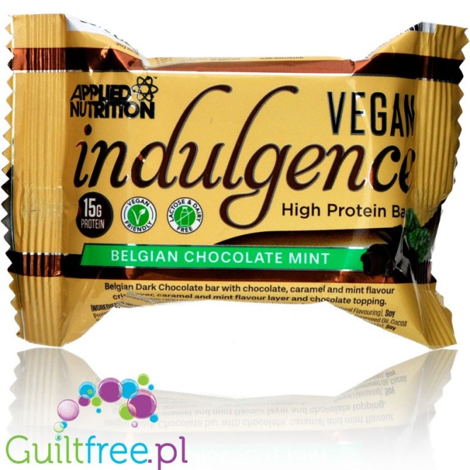 Applied Nutrition Vegan Indulgence Belgian Chocolate Mint - wegański chrupak proteinowy z miętą i ciemną czekoladą