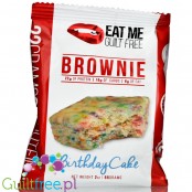 EatMe Guilt Free, Brownie, Birthday Cake low carb, flourless, high protein blondie with sprinkles