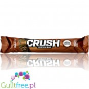 BioTech Crush Chocolate Brownie - baton białkowy z chrupiącą polewą, Mleczna Czekolada, Karmel & Brownie