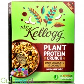 Kellogg's Plant Protein Crunch Dark Chocolate Coconut - wegańska granola z ciemną czekoladą i kokosem