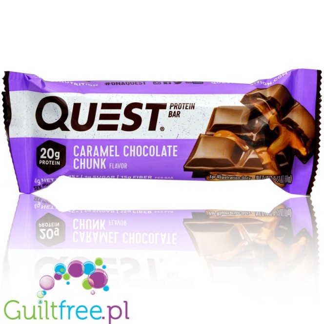 Quest Bar Caramel Chocolate Chunk protein bar