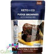 Keto & Co Fudge Brownies - mix do niskowęglowodanowego czekoladowego brownie bez cukru