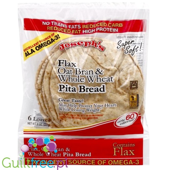 Joseph's Flax Pita Bread - pity wysokobiałkowe & niskowęglowodanowe 60kcal