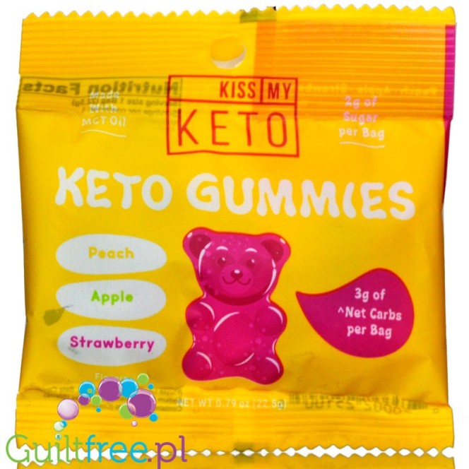 Kiss My Keto Gummies - owocowe żelki - misie z MCT