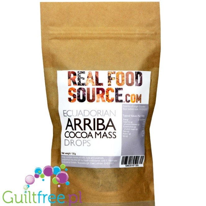 RealFoodSource Ecuadorian Arriba Cocoa Mass 100%