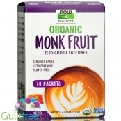 NOW Foods Monk Fruit Packets, Organic - słodzik w saszetkach