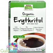 NOW Foods Erythritol with Monk Fruit Packets, Organic