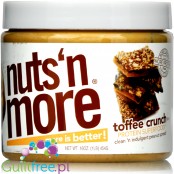 Nuts' n More Toffee Peanut Butter Crunch No Sugar Added with Xylitol and Whey Protein