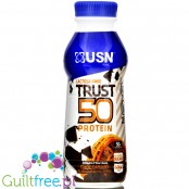 USN Trust 50 Chocolate-Caramel - 50g białka, bezlaktozowy szejk proteinowy bez cukru