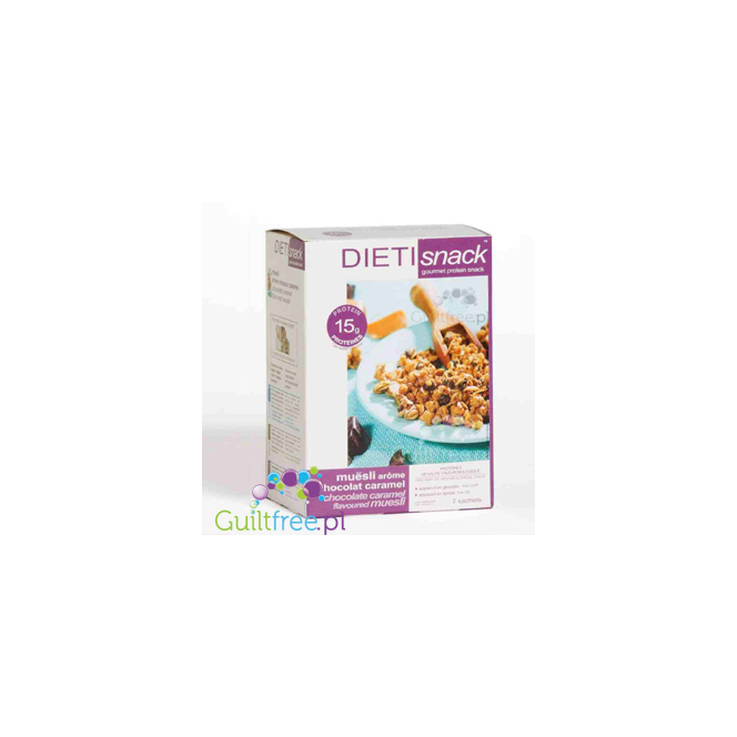Dieti Meal high protein Müesli with chocolate-caramel crunchies and pecan nuts
