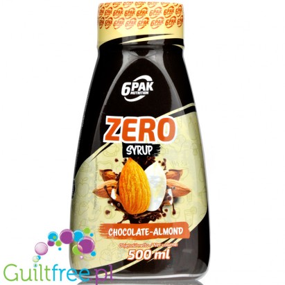 6Pak Zero Syrup Chocolate & Almond - sos czekoladowo-migdałowy