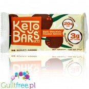 Keto Bars, Dark Chocolate Coconut Almond - wegański keto baton Ciemna Czekolada, Kokos & Migdał