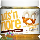 Nuts 'N More White Chocolate Pretzel Peanut Butter with Whey Protein, flax and xylitol