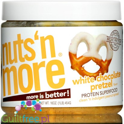 Nuts 'N More White Chocolate Pretzel Peanut Butter with Whey Protein
