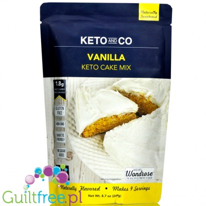 Keto & Co Cake Mix, Vanilla - mix do keto ciasta