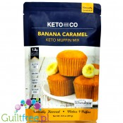 Keto & Co Banana & Caramel Muffin - mix do niskowęglowodanowych babeczek bez cukru
