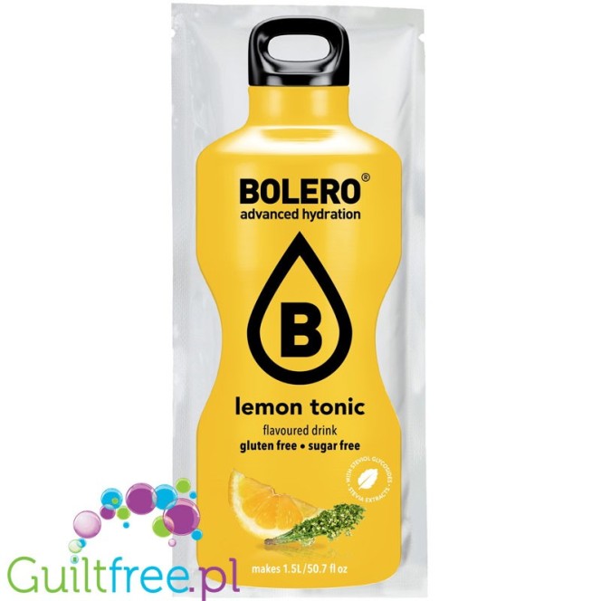 Bolero Drink Lemon Tonic - napój instant w saszetce ze stewią, na 1,5L