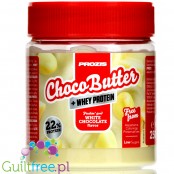 Prozis Whey Choco Butter White Chocolate - białkowy krem Biała Czekolada bez cukru