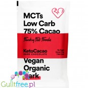 Funky Fat Foods KetoCacao Dark - ketogeniczna ciemna czekolada z MCT