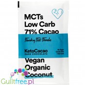 Funky Fat Foods KetoCacao Coconut - keto czekolada z MCT, ciemna z kokosem