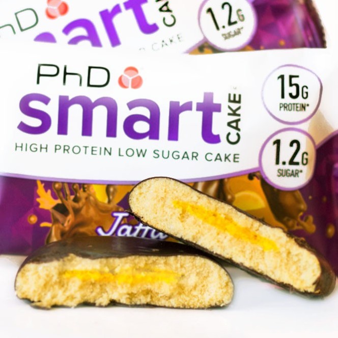 PhD Smart Cake ™ Jaffa Cake - ciastko proteinowe z masą pomarańczową w polewie czekoladowej, 15g białka