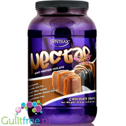 Syntrax Nectar Chocolate Truffle - odżywka białkowa bez cukru i bez tłuszczu