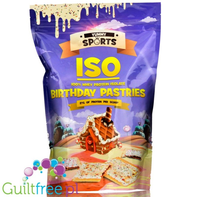Yummy Sports ISO 100% Whey Protein Isolate Pop Tartz (Birthday Pastries)