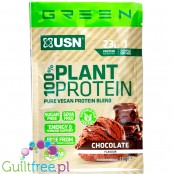 USN Green 100% Pure Vegan Protein Blend, Chocolate sachet
