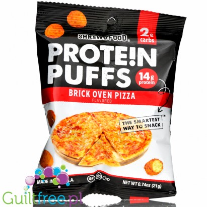 Shrewd Food Protein Crisps Brickoven Pizza - proteinowe keto chrupki serowe