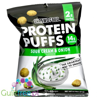 Shrewd Food Protein Crisps Sour Cream & Onion - proteinowe chrupki serowe