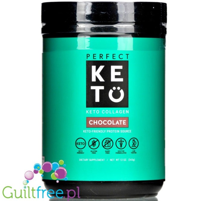 Perfect Keto, Keto Collagen, Chocolate 12 oz (340g)