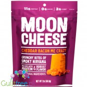 Moon Cheese Snacks Cheddar Bacon Me Crazy - keto chrupaki serowe