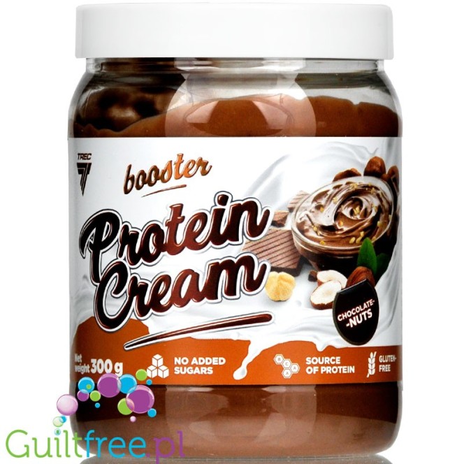Trec Booster Protein Cream Milk Chocolate & Nuts no added sugar spread