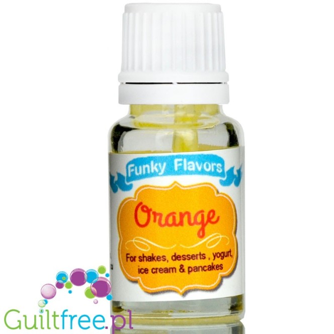 Funky Flavors Orange - pomarańczowy aromat w kroplach, bez cukru i bez tłuszczu
