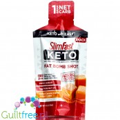 SlimFast Keto Fat Bomb Shot, Salted Caramel Creme - keto przekąska z MCT C8, 100kcal