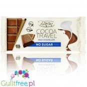 Cocoa Travel mleczna czekolada ze stewią, bez dodatku cukru i bez oleju palmowego