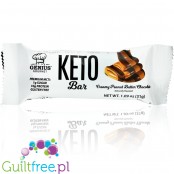 Genius Gourmet Keto Creamy Peanut Butter Chocolate - ketogeniczny baton z MCT 170kcal