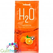 Prozis H2O Infusions Juicy Orange sugar free instant drink in a sachet, with vitamin C